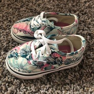 Floral toddler vans